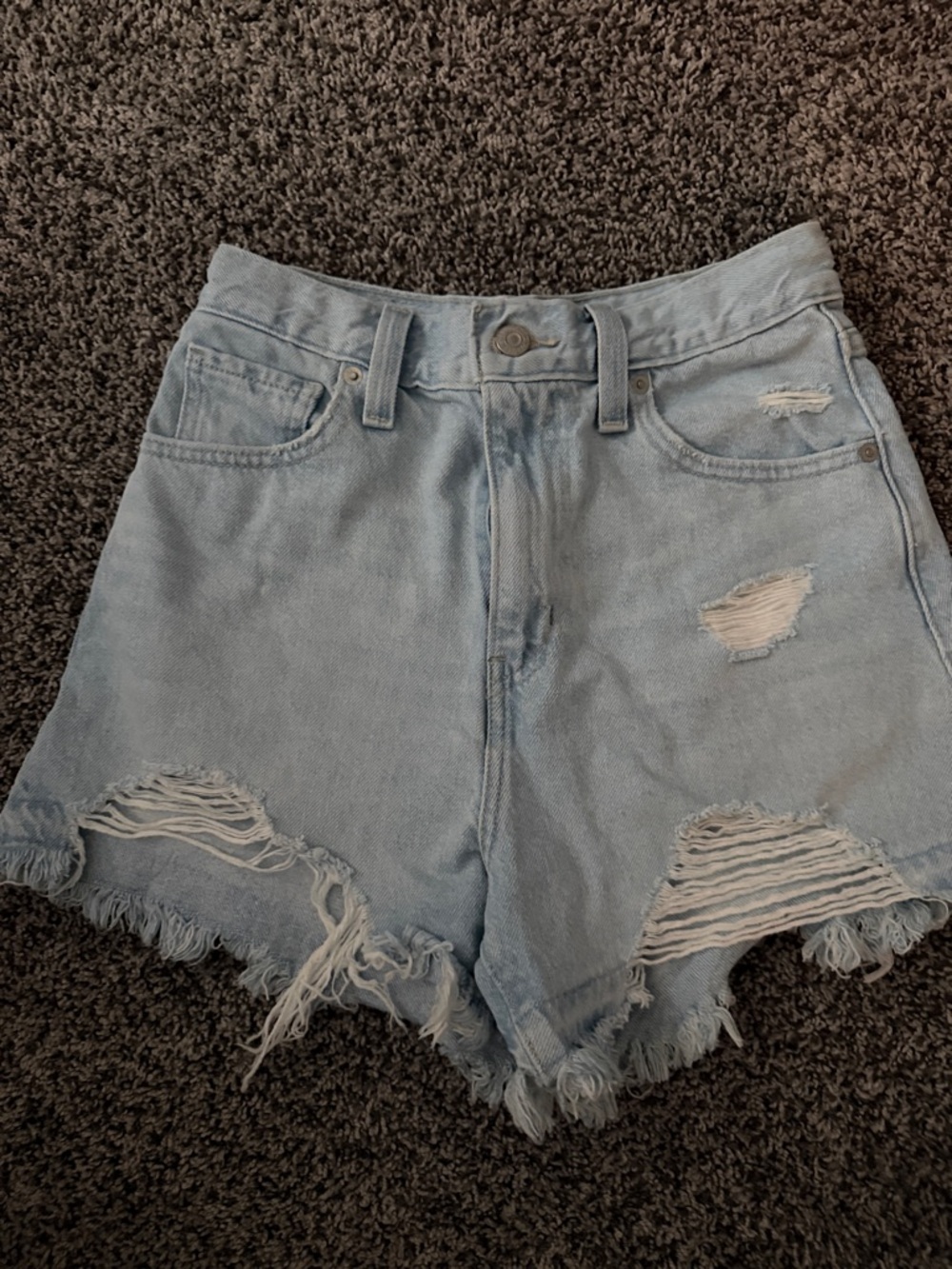 Levi's high rise mom shorts